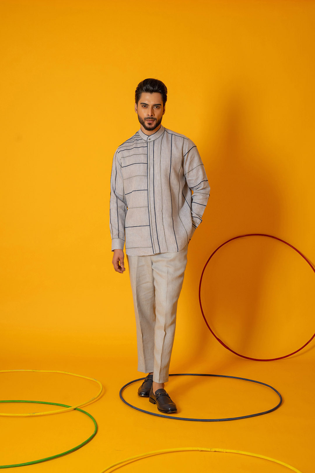 Grey Graphite Trousers
