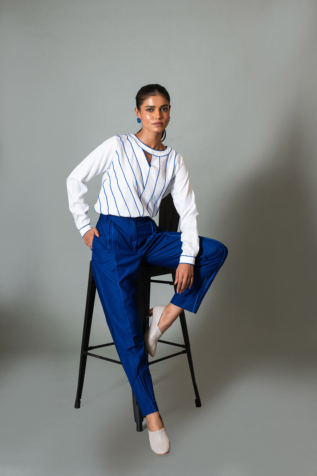 Blue Precision Pants