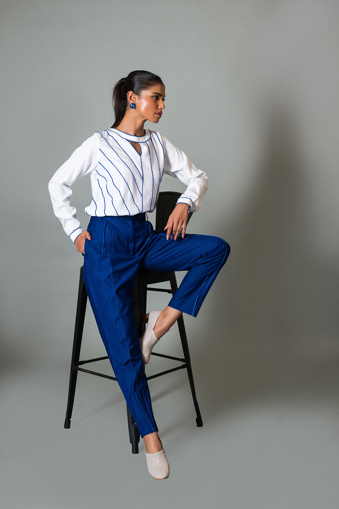 Blue Precision Pants