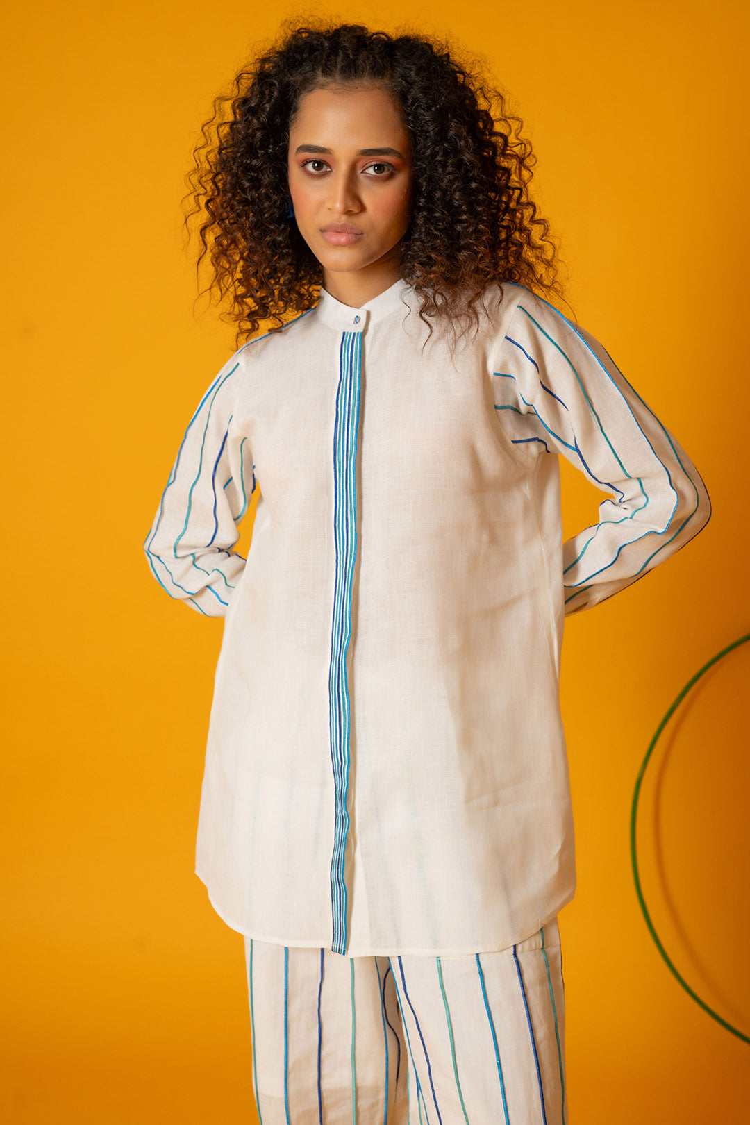 White Cerulean Women Shirt