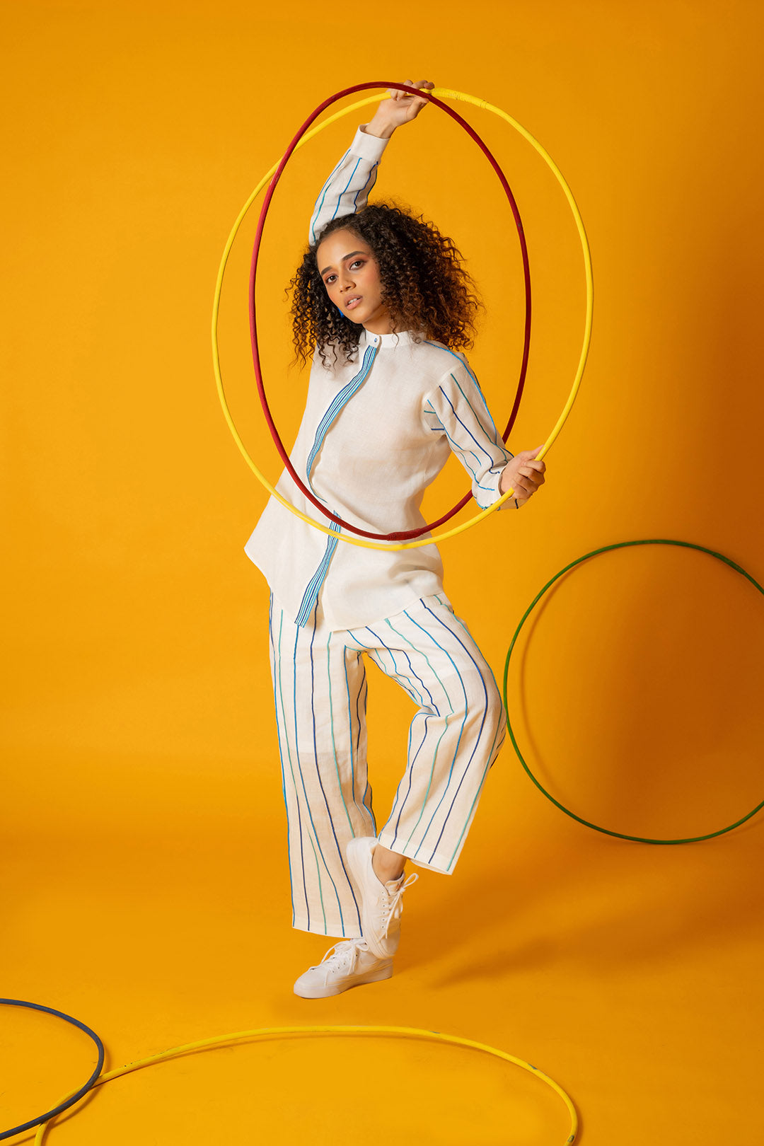 White Cerulean Women Pants