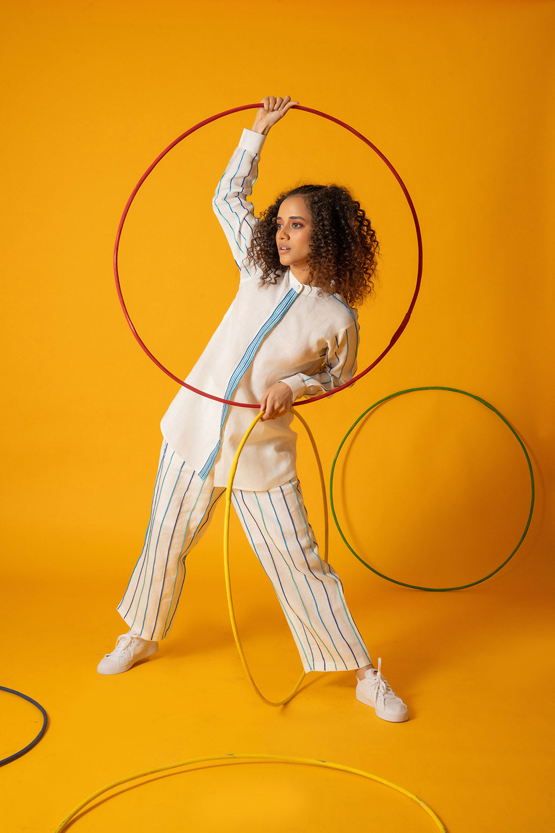 White Cerulean Women Pants