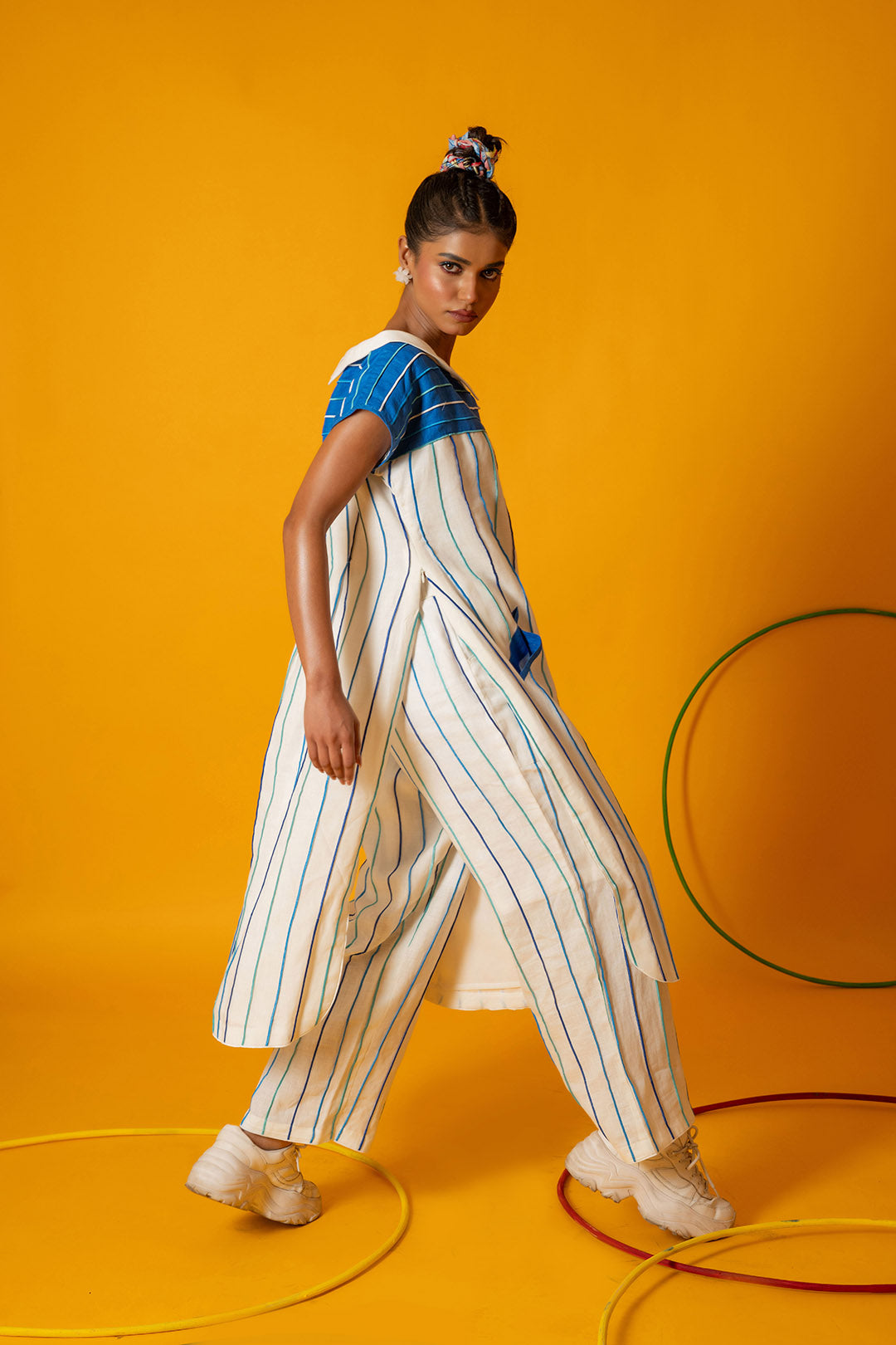 White Cerulean Women Pants