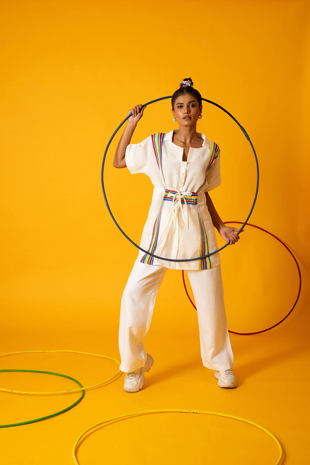 White Vertex Pants