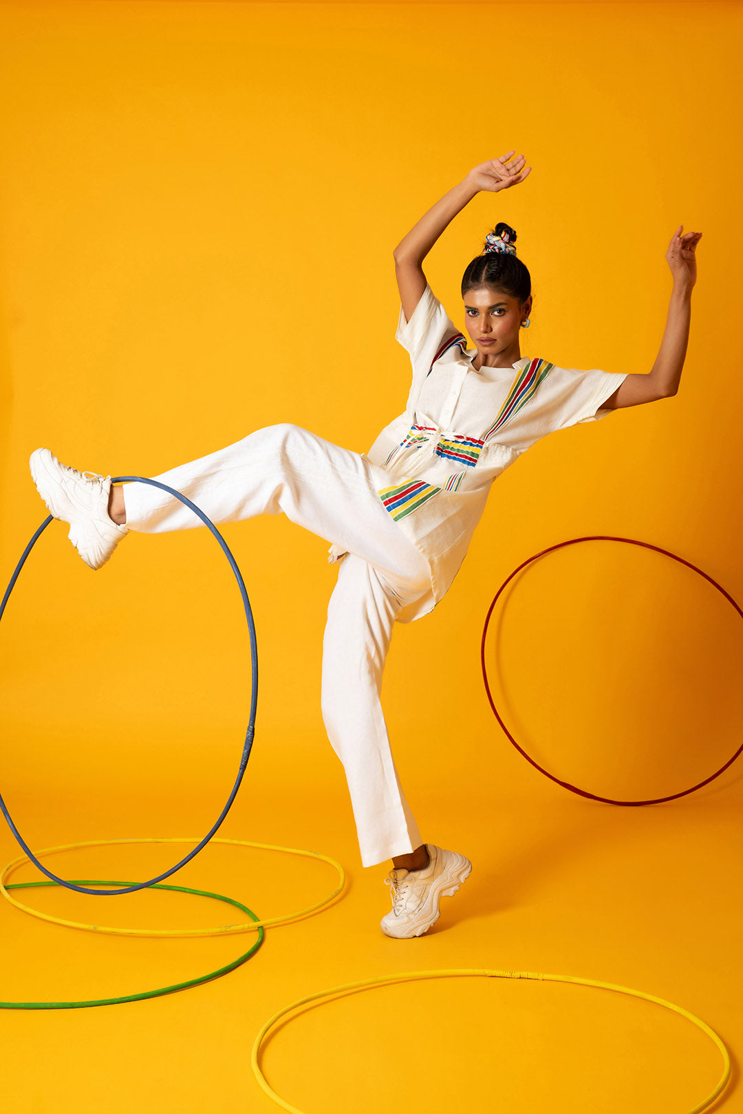 White Vertex Pants