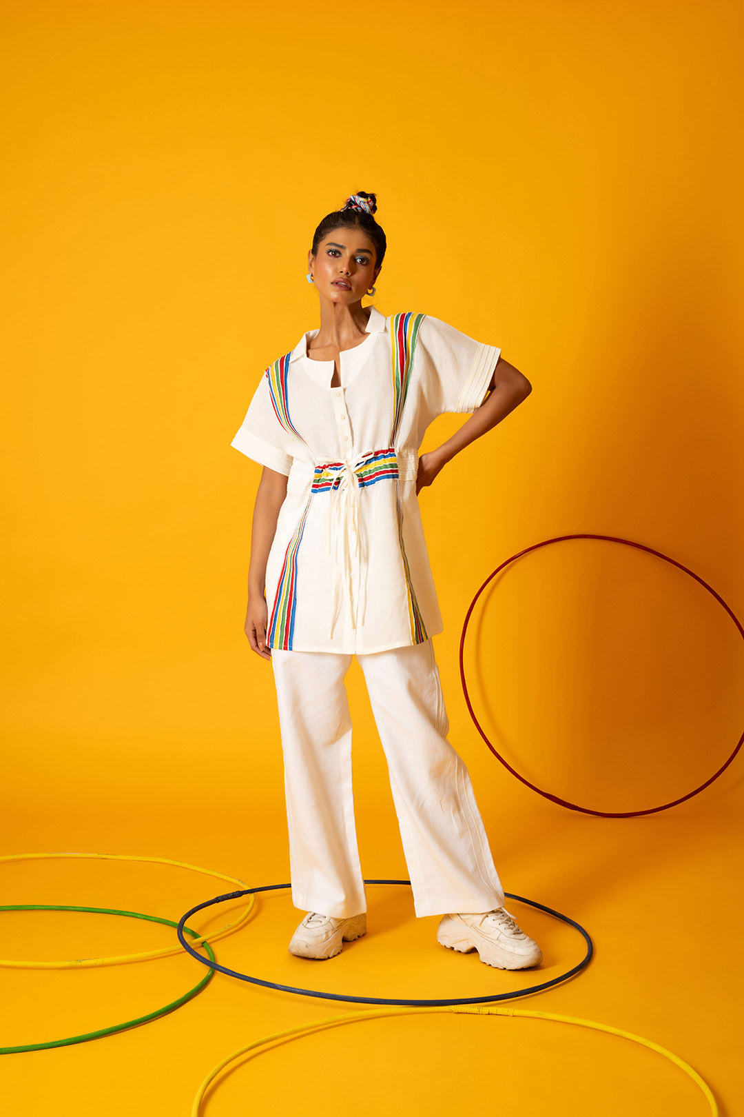 White Vertex Pants
