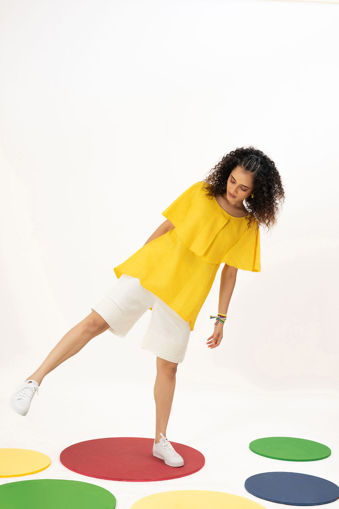 White Aura Shorts
