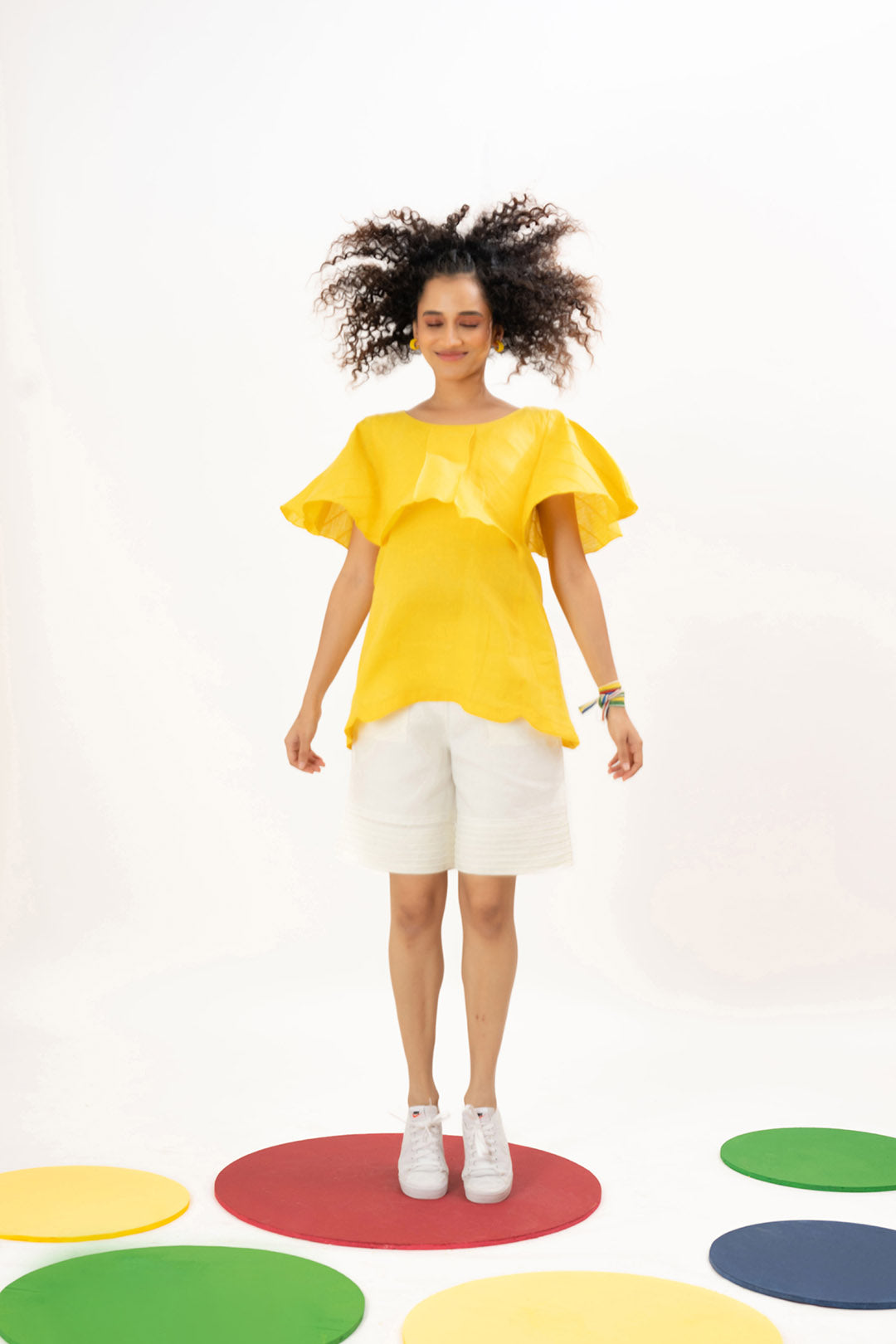 Yellow Sun-Flair Top