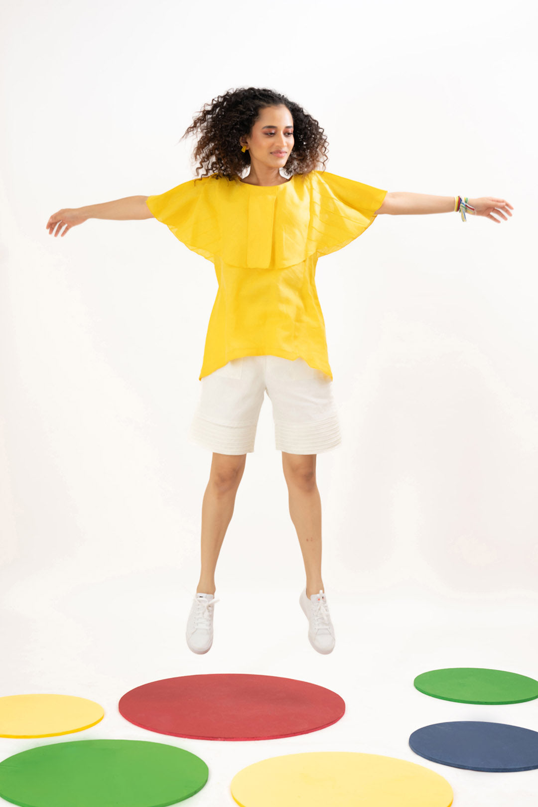 Yellow Sun-Flair Top