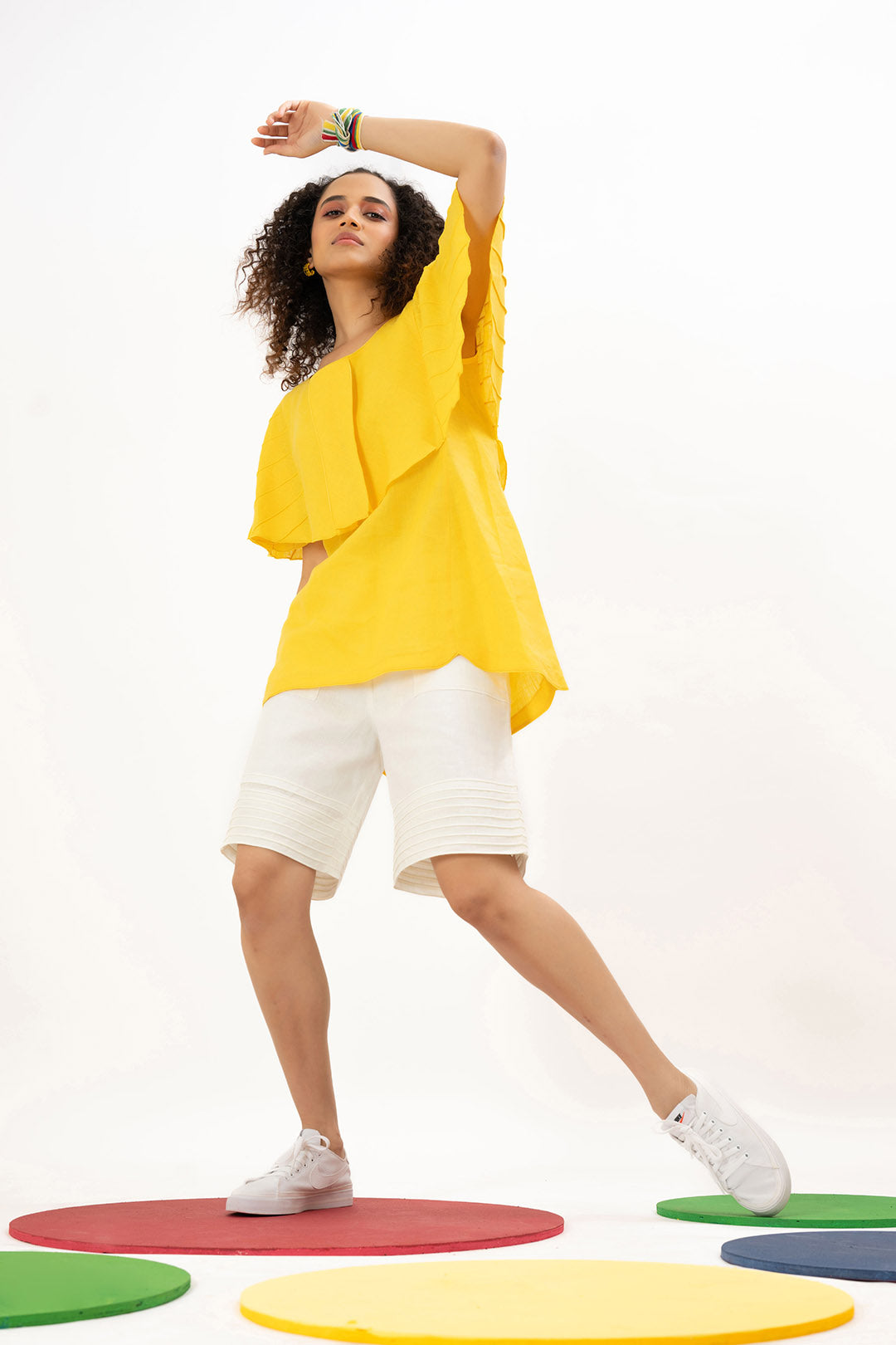 Yellow Sun-Flair Top