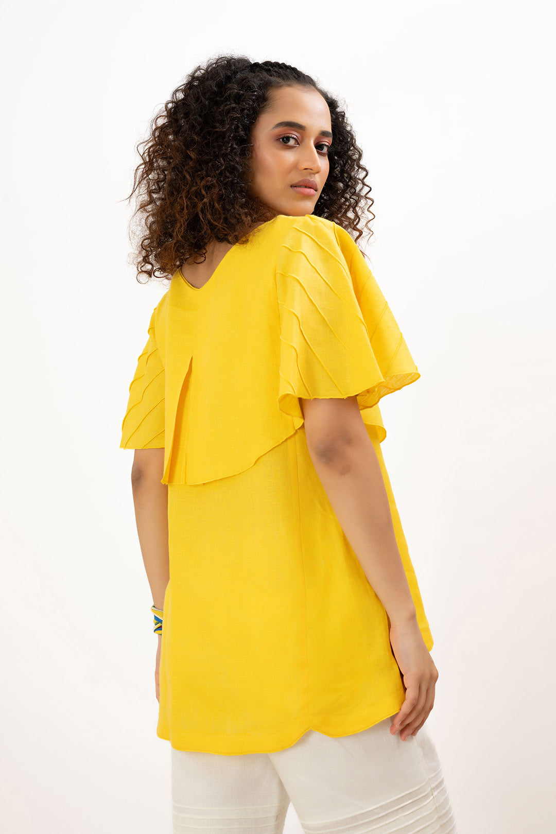 Yellow Sun-Flair Top