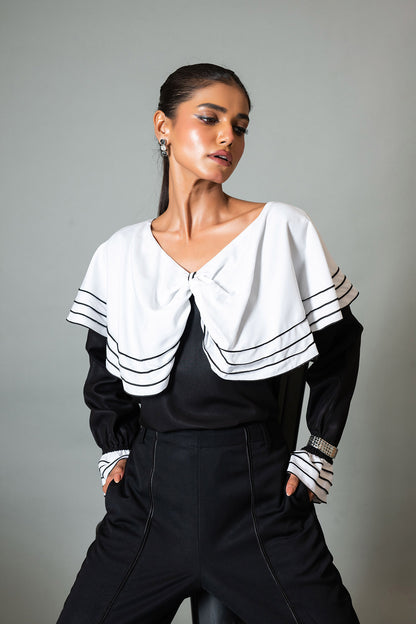 Black & White Eclipse Top
