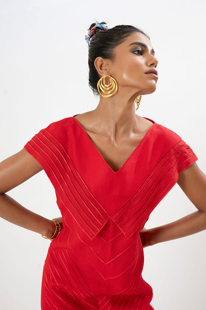 Red Cerise Elegance Dress