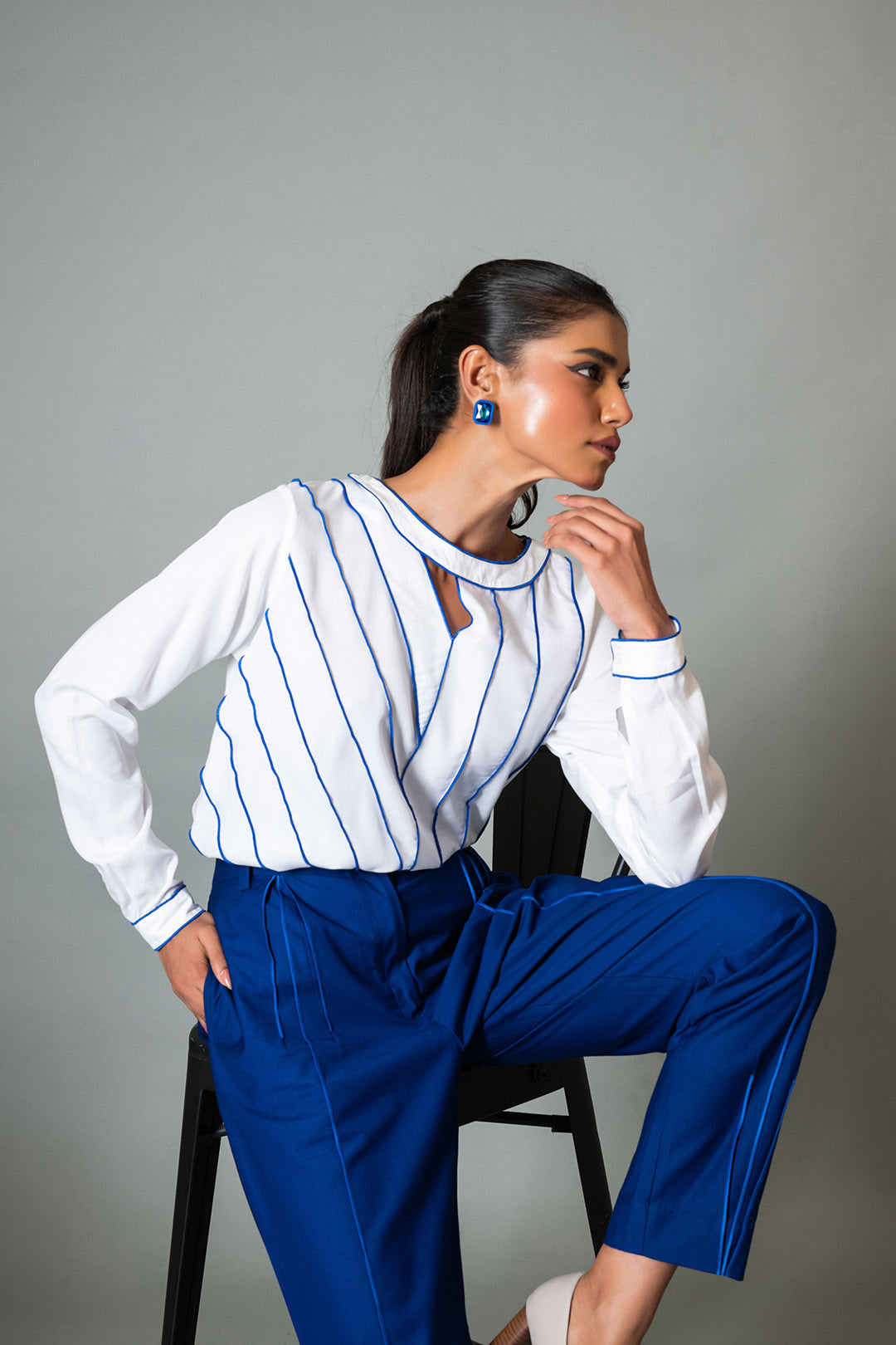 Blue Precision Pants