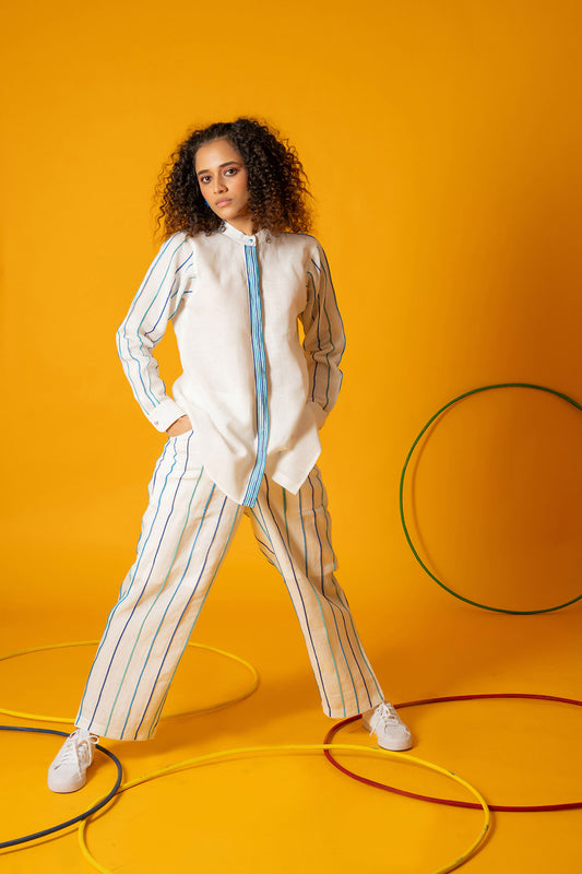 White Cerulean Women Shirt