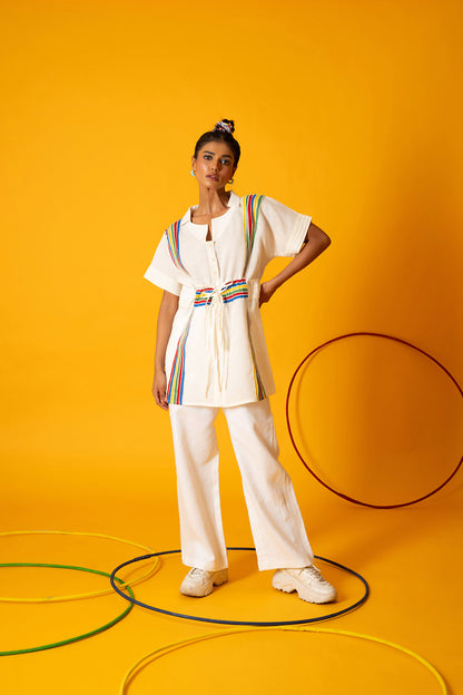 White Vertex Pants