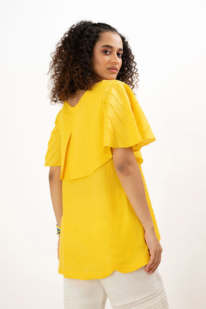 Yellow Sun-Flair Top